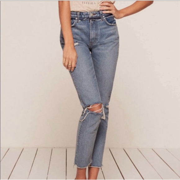 Reformation Julia High Rise Cigarette Jeans - Picture 2 of 7